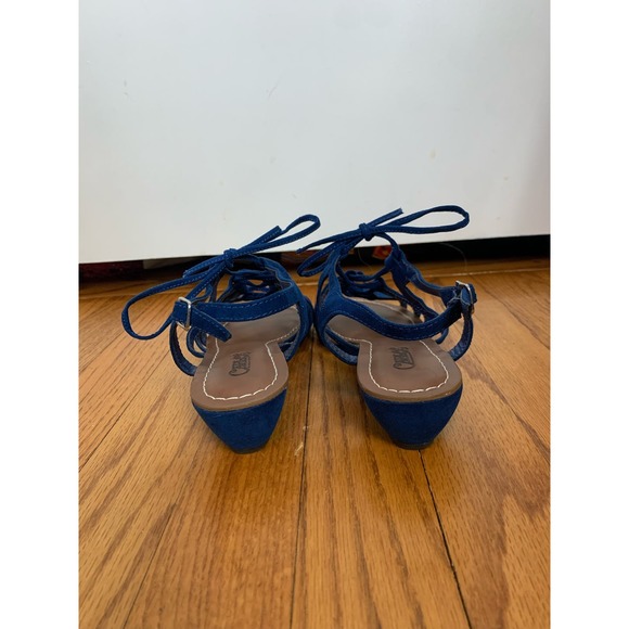 Carlos Santana Kiara Wedge Sandals in Blue, Size 7.5, Like New - Picture 3 of 7